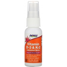  NOW Vitamin D3+K2 Liposomal Spray 59 