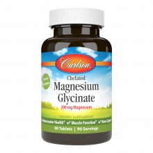  Carlson Labs Chelated Magnesium Glycinate 200  180 