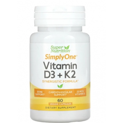  Super Nutrition Vitamin D3+K2  