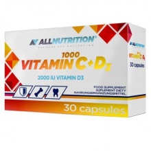  All Nutrition Vitamin C 1000+D3 30 