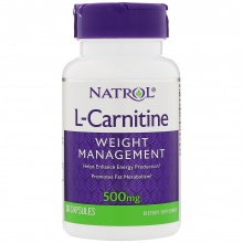Л-Карнитин Natrol L-Carnitine 500 мг 30 капсул