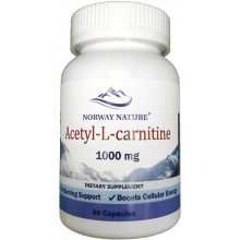 Л-карнитин Norway Nature Acetyl-L-Carnetine 1000 мг 60 капсул